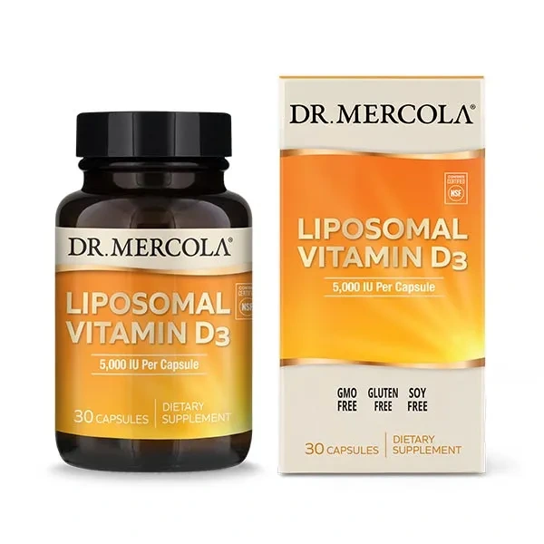 DR. MERCOLA Liposomal Vitamin D3 5000IU (Vitamin D3, Immunity) 30 Capsules