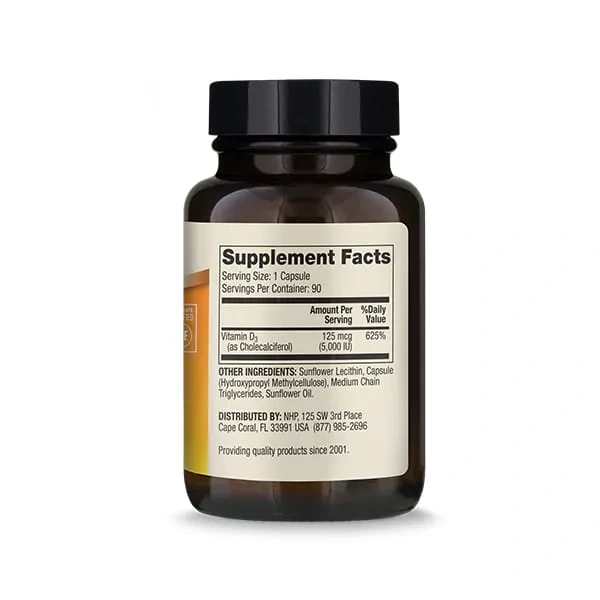 DR. MERCOLA Liposomal Vitamin D3 5000IU (Witamina D3, Odporność) 90 Kapsułek