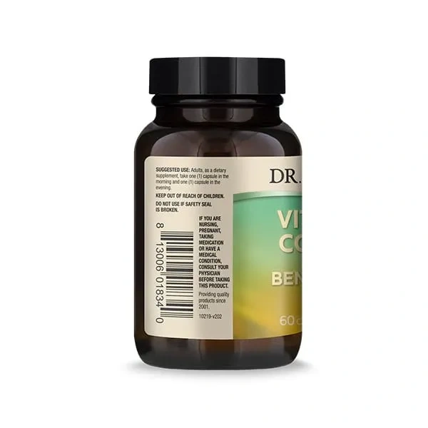 DR. MERCOLA Vitamin B Complex (Kompleks Witamin z grupy B) 60 Kapsułek