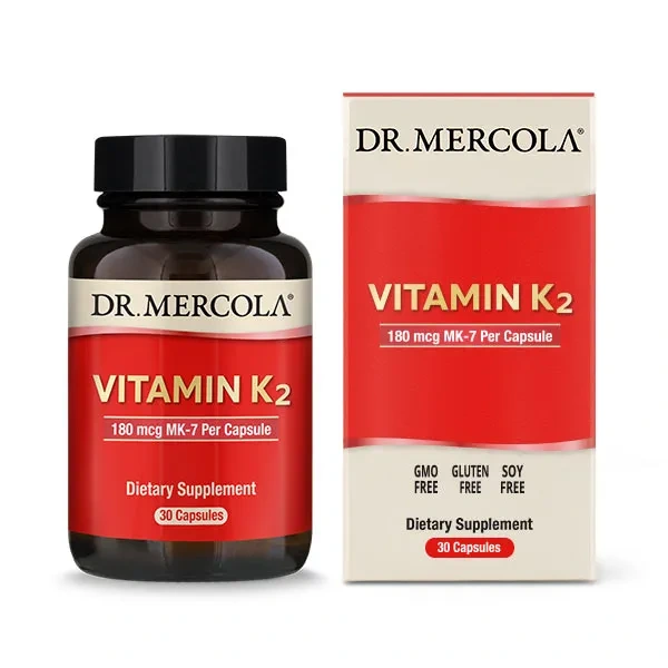 DR. MERCOLA Vitamin K2 (Witamina K2 dla zdrowia kości) 30 Kapsułek