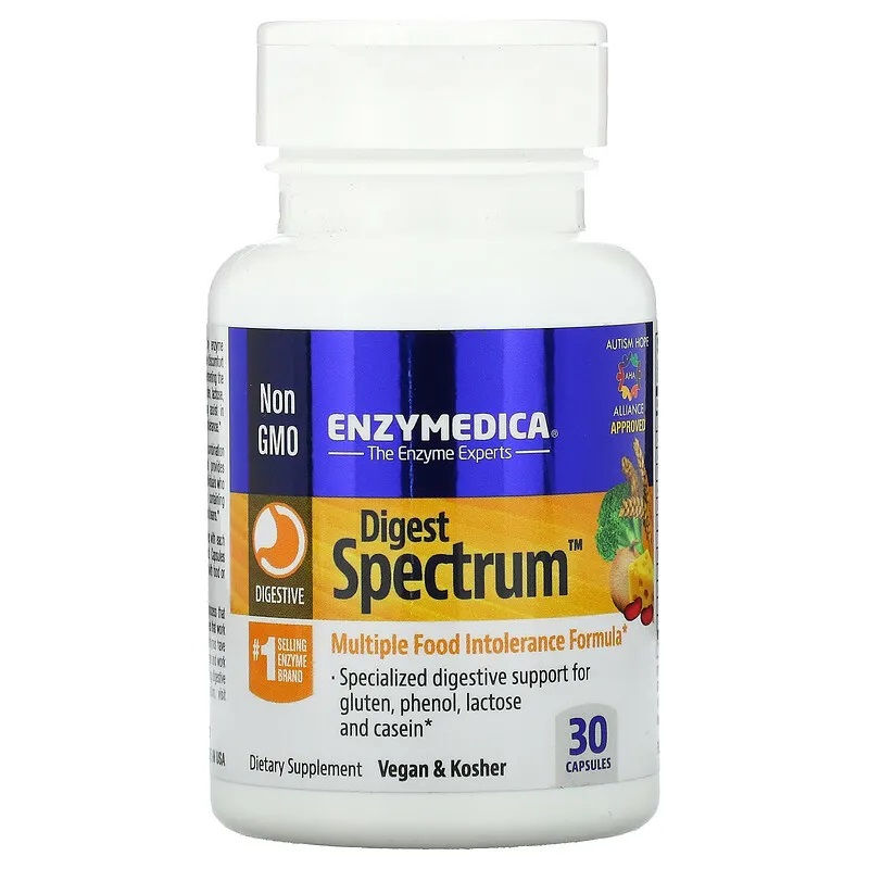ENZYMEDICA Digest Spectrum (Przy nietolerancjach pokarmowych) 30 Kapsułek