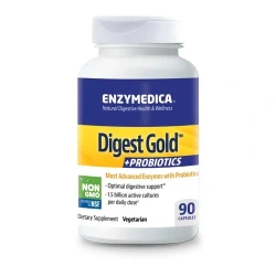 ENZYMEDICA Digest Gold + Probiotics (Kompleks enzymów trawiennych z probiotykami) 90 Kapsułek