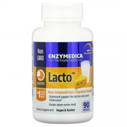 ENZYMEDICA Lacto (Supports Digestion of Milk) 90 Capsules
