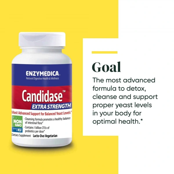 ENZYMEDICA Candidase™ Extra Strength (Candidiasis Support) 42 Capsules