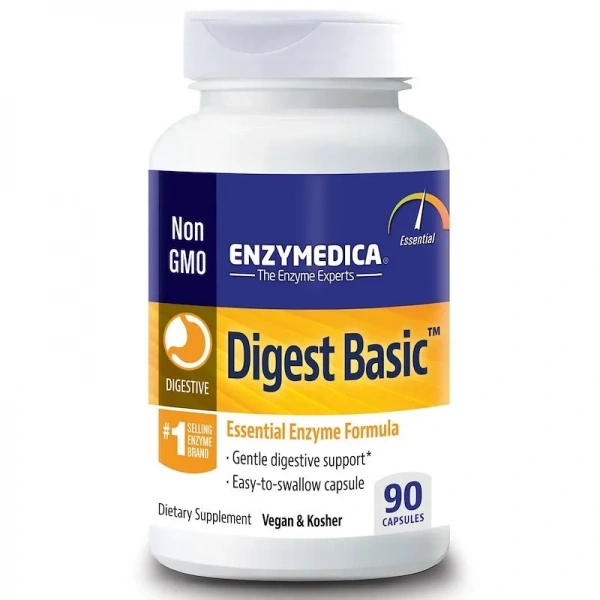 ENZYMEDICA Digest Basic (Digestive Enzymes) 90 Capsules