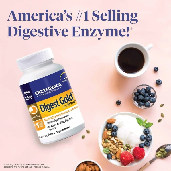 ENZYMEDICA Digest Gold ATPro (Digestive Enzyme Complex) 90 Capsules