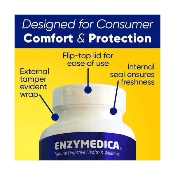ENZYMEDICA Digest Gold + Probiotics (Digestive Enzyme Complex) 90 Capsules