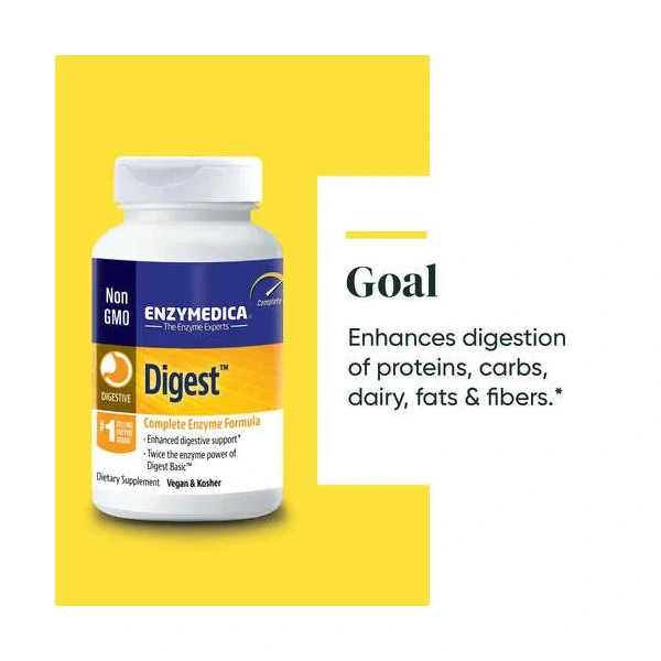 ENZYMEDICA Digest (Complete Enzyme Formula) 180 Capsules