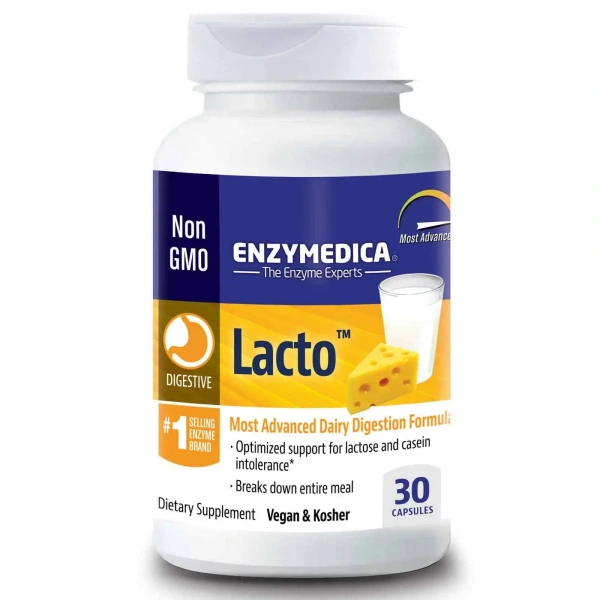 ENZYMEDICA Lacto (Digestion of Milk) 30 Capsules