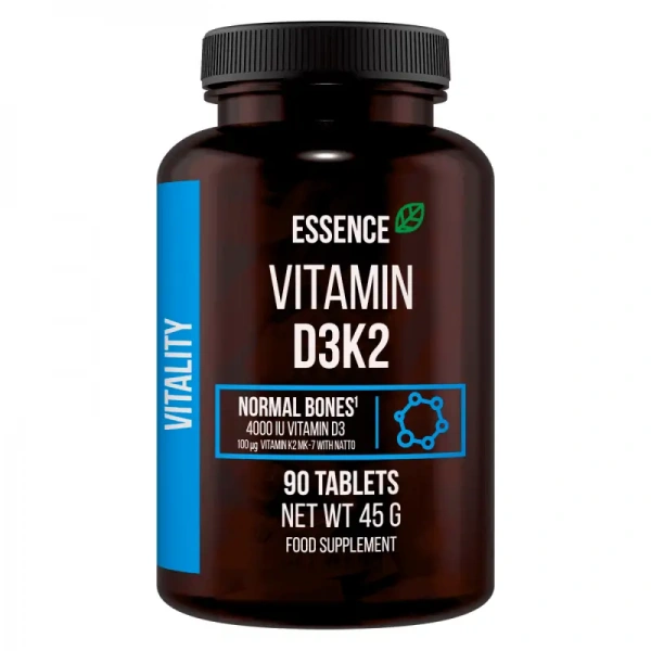 ESSENCE Vitamin D3K2 (Witamina D3, K2 MK7) 90 Kapsułek