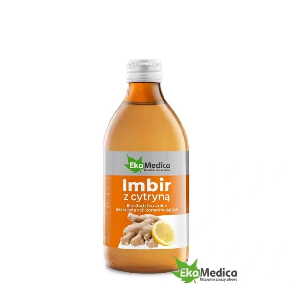 EkaMedica Imbir z cytryną (Wspiera odporność i zdrowie układu oddechowego) 250ml