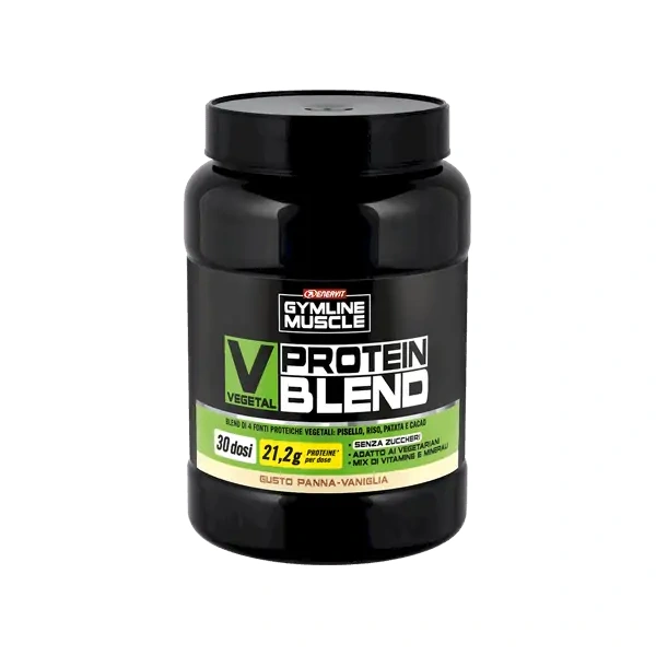 ENERVIT Gymline Muscle Vegetal Protein Blend (Białko Wegetariańskie) 900g - Wanilia