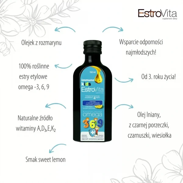 EstroVita Immuno Kids (Natural immunity for Children) 150ml Lemon