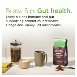 FOUR SIGMATIC Ground Mushroom Coffee with Probiotics Defend Gut Health (Kawa z probiotykami) 340g