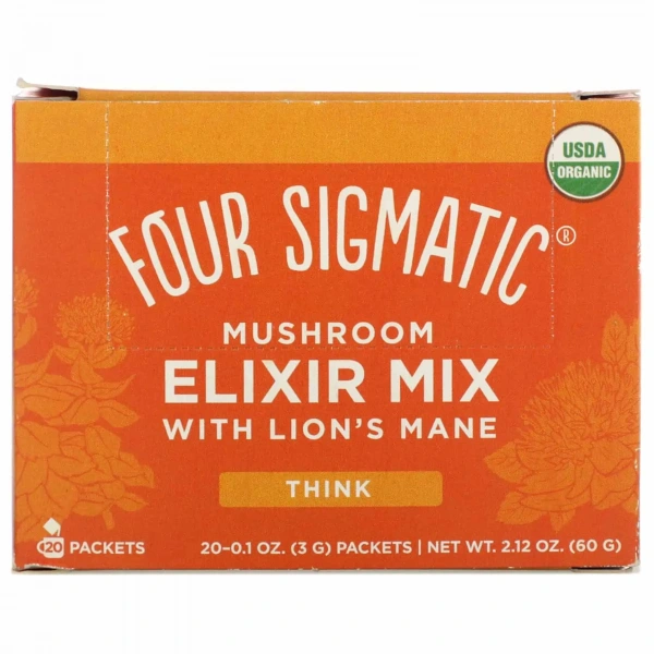 FOUR SIGMATIC Lion's Mane Elixir (Think, Focus) 20 Sachets