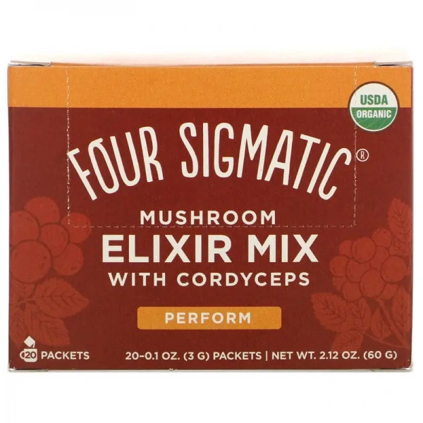 FOUR SIGMATIC Mushroom Elixir Mix with Cordyceps (Energia) 20 Saszetek