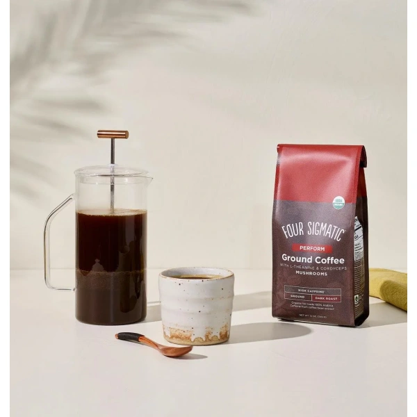 FOUR SIGMATIC Perform Coffee (Kawa z L-teaniną i grzybami Cordyceps) 340g