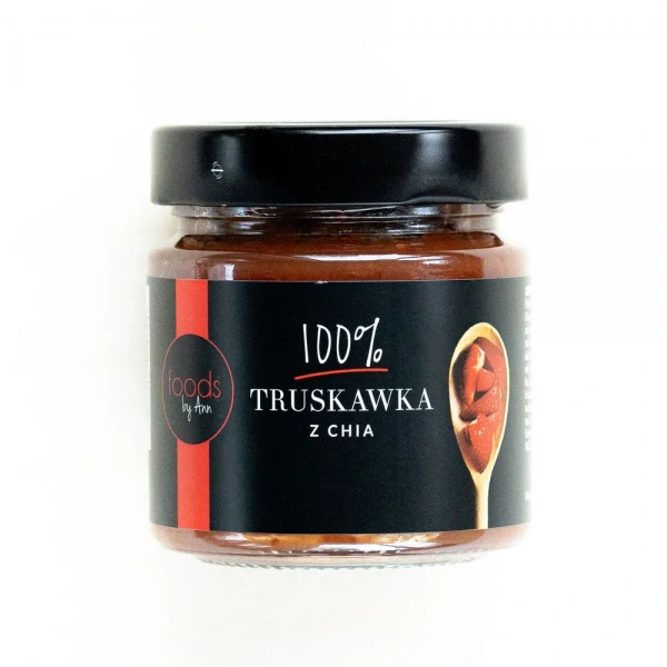 FOODS BY ANN Anna Lewandowska Dżem 100% Truskawka z chia 200g