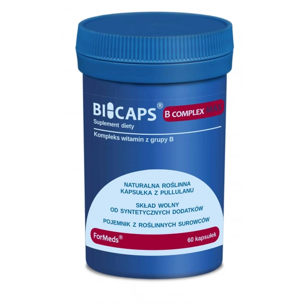 ForMeds Bicaps B Complex Max (Kompleks witamin z grupy B) 60 Kapsułek