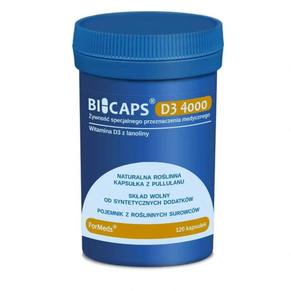 ForMeds Bicaps D3 4000 (Vitamin D3 from Lanolin) 120 Capsules