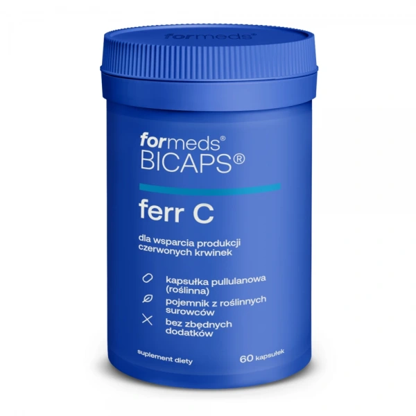 ForMeds Bicaps Ferr C (Iron + Vitamin C) 60 Capsules