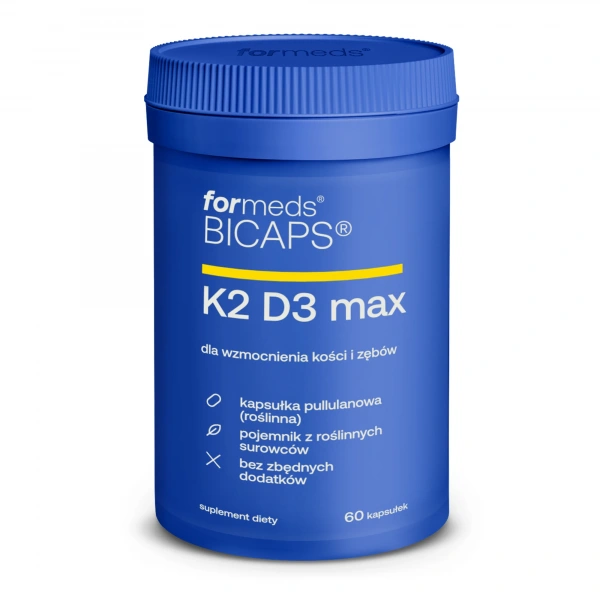 ForMeds Bicaps K2 D3 MAX (Zdrowie kości) 60 Kapsułek