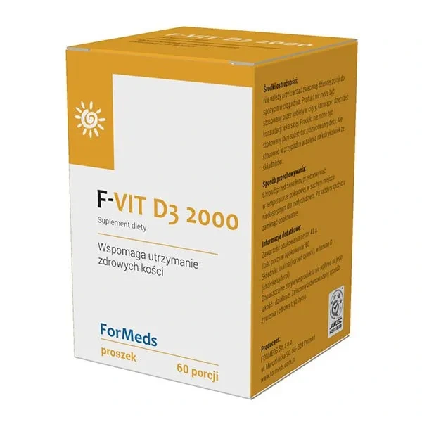 FORMEDS F-Vit D3 2000 (Witamina D3 w proszku) 48g