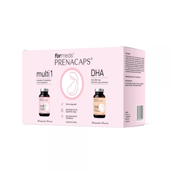 ForMeds PRENACAPS MULTI 1 + DHA (Complex for Women up to the 12th week of pregnancy) 60 capsules