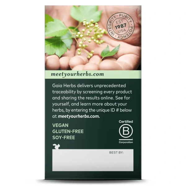 Gaia Herbs Adrenal Health Nightly Restore (Regeneracja organizmu) 60 Kapsułek płynnych wegetariańskich