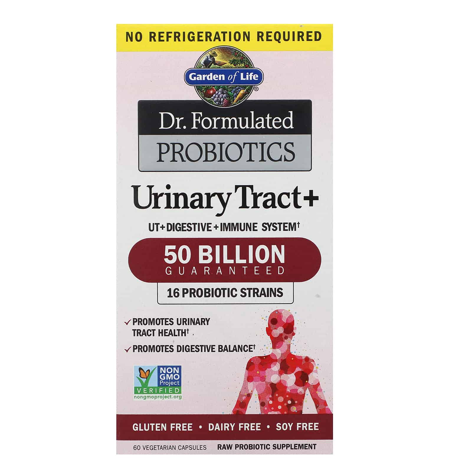 GARDEN OF LIFE Dr. Formulated Probiotics Urinary Tract+ 60 Kapsułek wegetariańskich