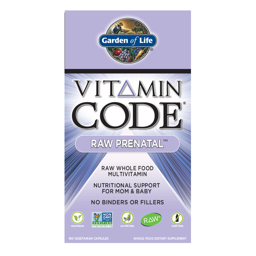 GARDEN OF LIFE Vitamin Code RAW Prenatal (Witaminy dla Kobiet w Ciąży) - 180 kapsułek wegetariańskich