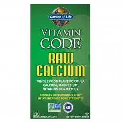 GARDEN OF LIFE Vitamin Code RAW Calcium 120 Kapsułek wegetariańskich