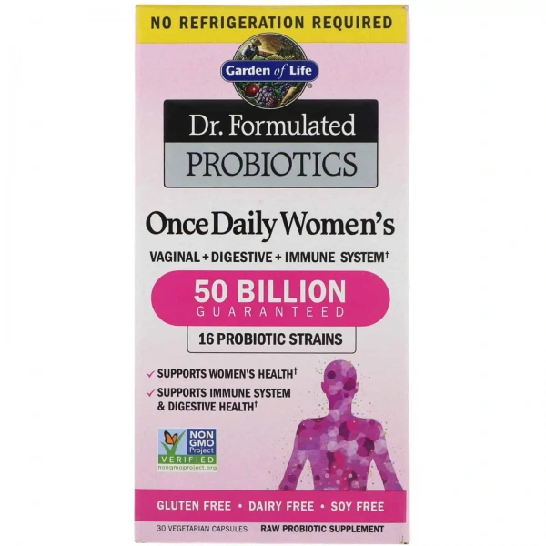 GARDEN OF LIFE Dr. Formulated Probiotics Once Daily Women's 30 Vegetarian Capsules