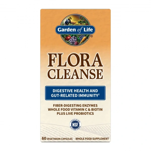 GARDEN OF LIFE Flora Cleanse (Wsparcie flory bakteryjnej) 60 Kapsułek