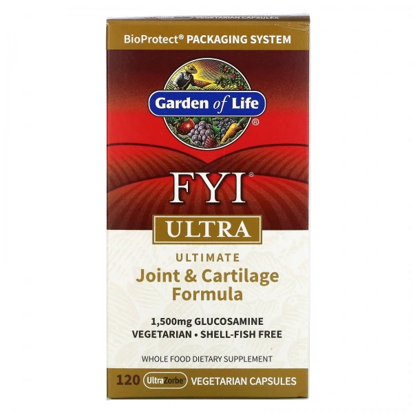 GARDEN OF LIFE FYI Ultra Ultimate Joint and Cartilage Formula 120 Capsules