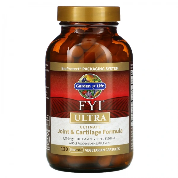 GARDEN OF LIFE FYI Ultra Ultimate Joint and Cartilage Formula 120 Capsules