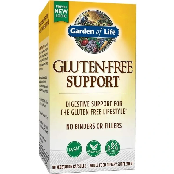 GARDEN OF LIFE Gluten-Free Support 90 Vegetarian Capsules