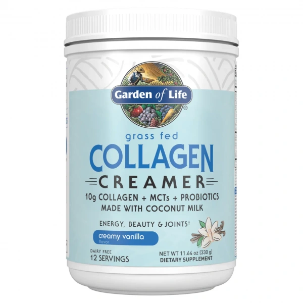 GARDEN OF LIFE Grass Fed Collagen Creamer 330g Creamy Vanilla