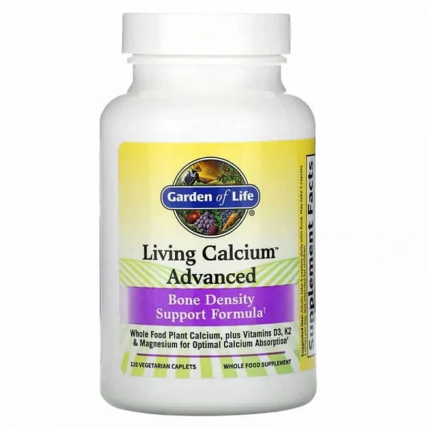 GARDEN OF LIFE Living Calcium Advanced (Zdrowie kości) 120 Kapsułek wegetariańskich
