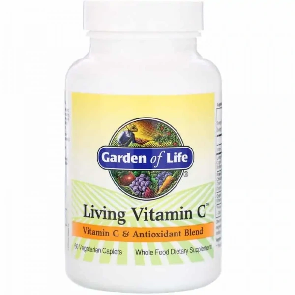 GARDEN OF LIFE Living Vitamin C (Witamina C, Odporność) 60 Kapsułek wegetariańskich