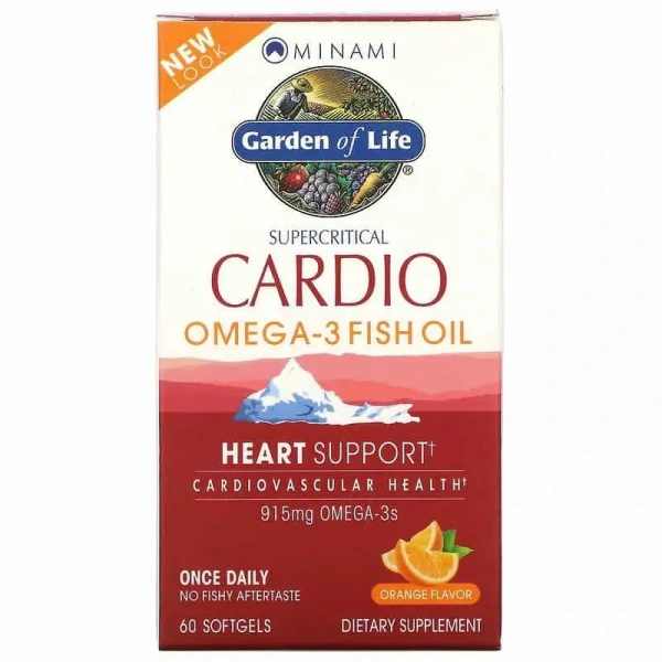 GARDEN OF LIFE Minami Cardio Omega-3 Fish Oil (Serce i układ krwionośny) 60 Kapsułek żelowych