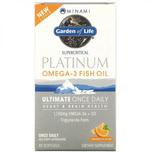 GARDEN OF LIFE Minami Platinum Omega-3 Fish Oil 30 Kapsułek żelowych