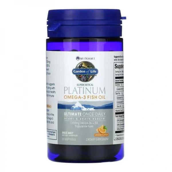 GARDEN OF LIFE Minami Platinum Omega-3 Fish Oil 30 Softgels