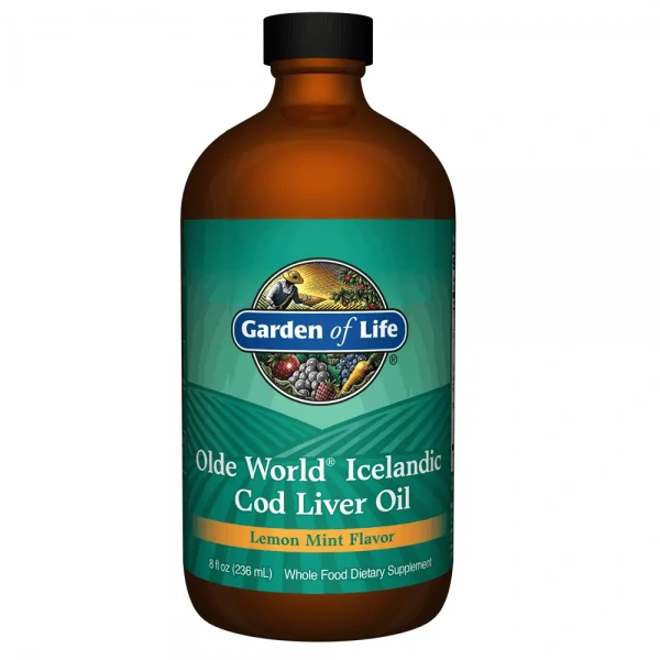 GARDEN OF LIFE Olde World Icelandic Cod Liver Oil Lemon Mint 236ml
