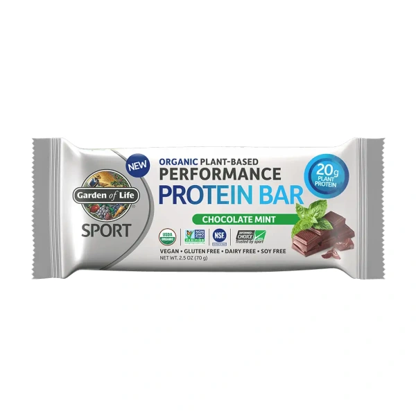 GARDEN OF LIFE SPORT Organic Plant-Based Performance Protein Bar (NSF Certified for Sport) 1x75g Chocolate Mint