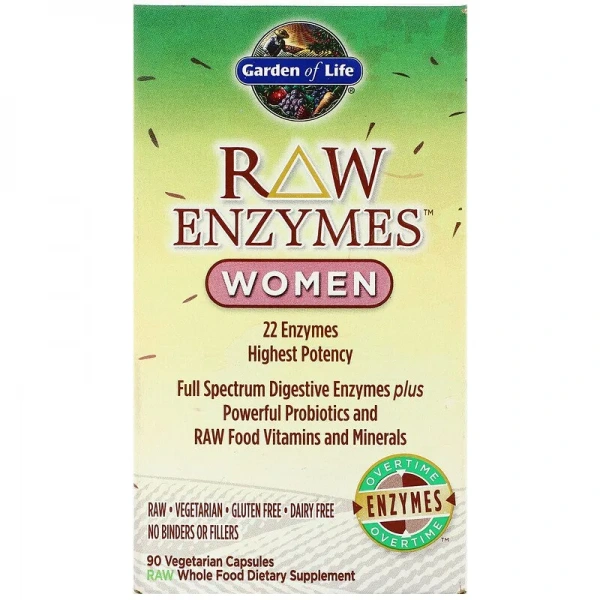 GARDEN OF LIFE RAW Enzymes Women 90 Kapsułek wegetariańskich