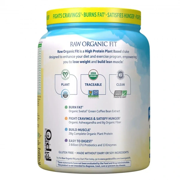GARDEN OF LIFE RAW Organic Fit Protein (High Protein for Weight Loss) 445g Original