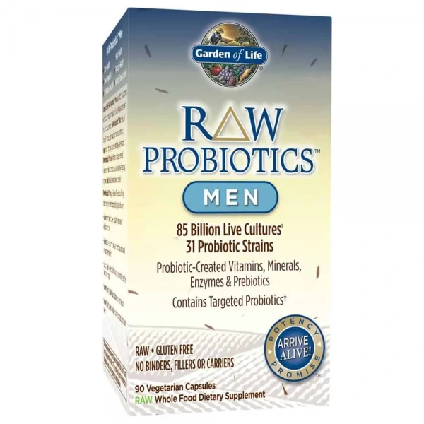 GARDEN OF LIFE Raw Probiotics Men 90 Vegetarian Capsules