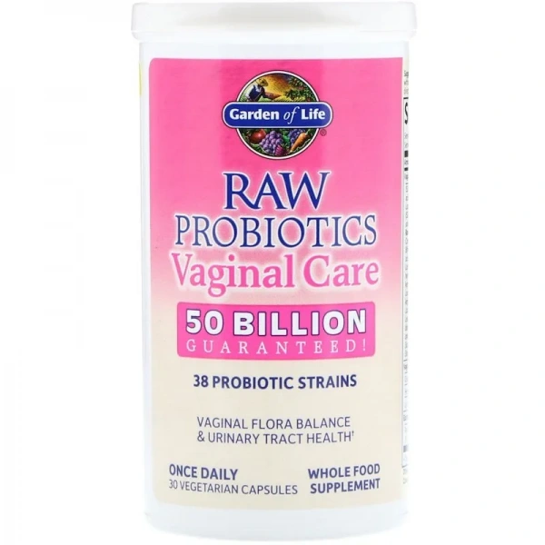 GARDEN OF LIFE RAW Probiotics Vaginal Care (Równowaga flory pochwy) 30 Kapsułek wegetariańskich