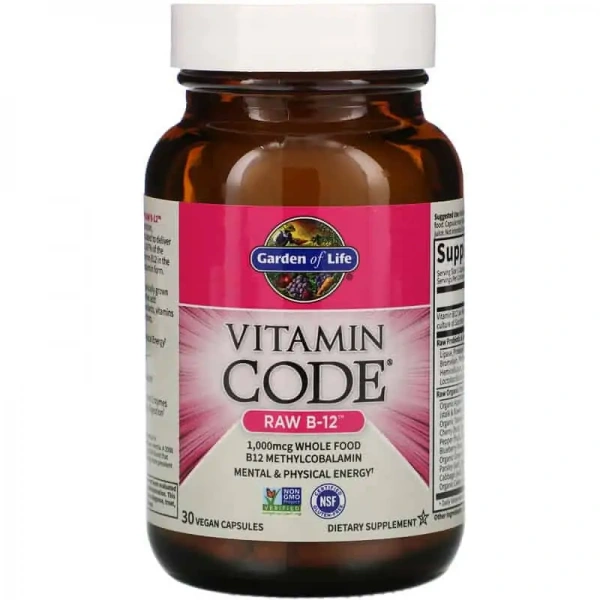 GARDEN OF LIFE Vitamin Code RAW B-12 30 Vegetarian capsules